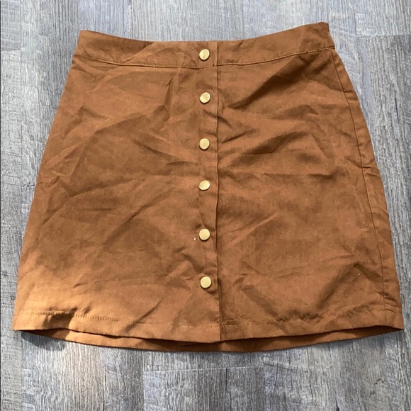 Suede mini skirt size small - Picture 1 of 4